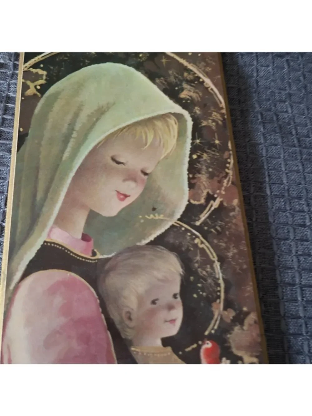 Frame Print Catholic Mary And Jesus
